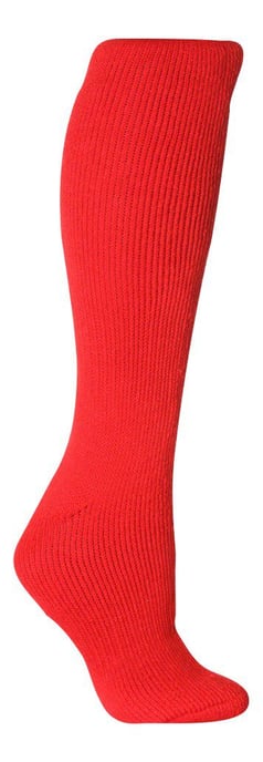 Ladies Extra Long Thermal Socks in Cerise and Wine by Heat Holders - Image 1