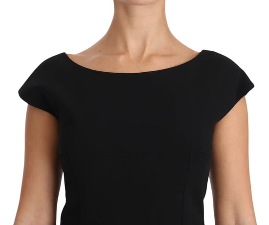 Dolce & Gabbana Svart Stretch Fit Flare Klänning Maxi - Image 2