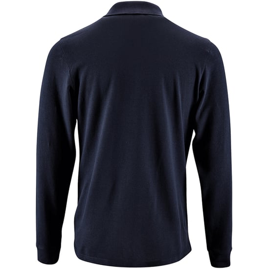 SOLS Heren Perfecte Lange Mouw Pique Polo Shirt (Franse marine) - Image 2