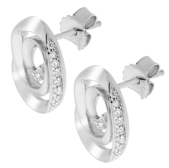 Orphelia 'Cora' Women's 925 Sterling Silver Stud Earrings - Silver ZO-7087