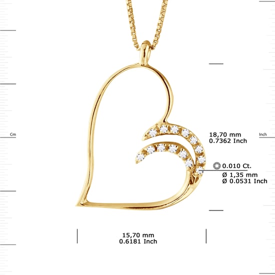 DIADEMA - Necklace with Diamonds - Yellow Gold