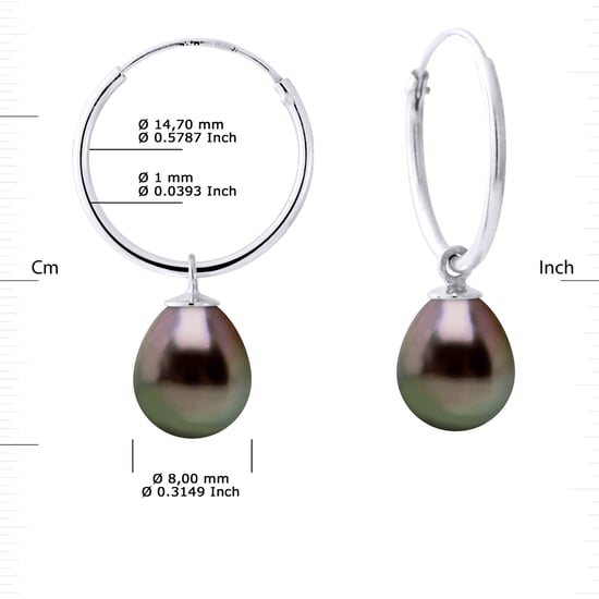 DIADEMA - Earrings - Real Tahitian Pearls