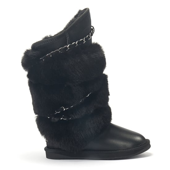 Atilla Tall Satin Black Boots
