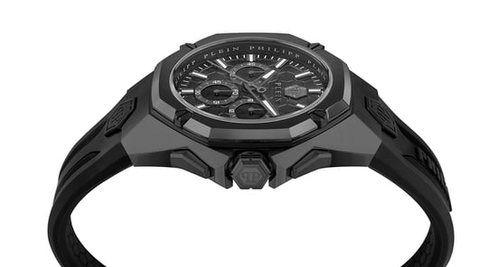 Philipp Plein Octagon Heren Zwarte Horloge PWTBA0623 - Image 2