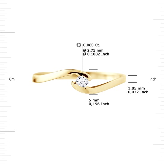 DIADEMA - Ring - Diamond - Yellow Gold