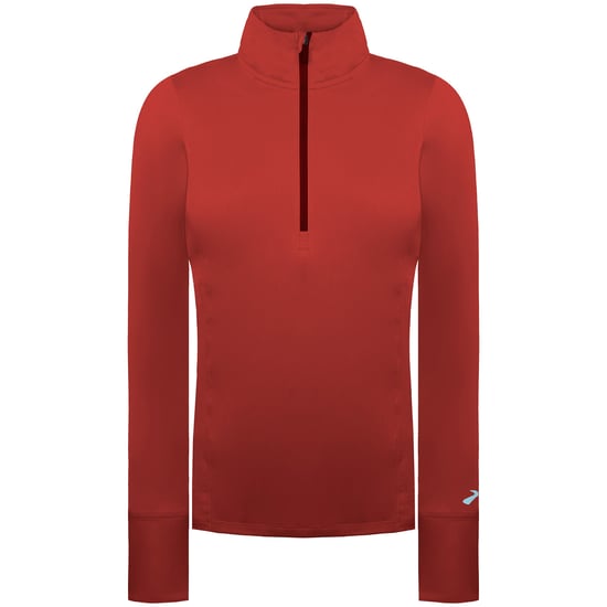 Brooks Dash 1/2 Zip Womens Dark Red Running Top - Image 1