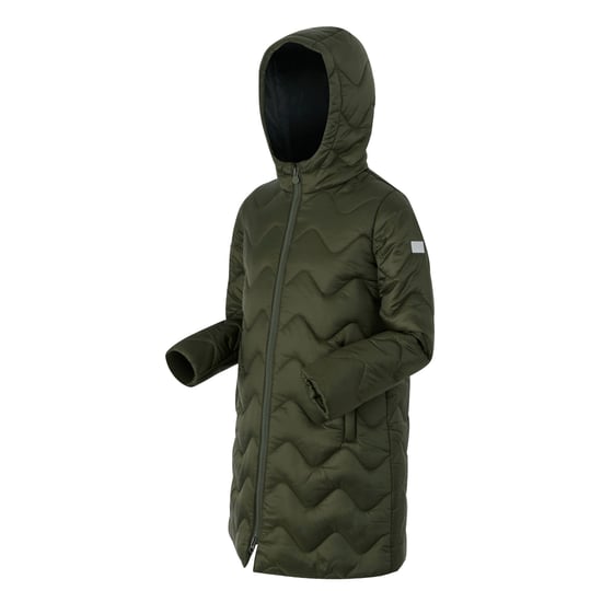 Regatta Childrens/Kids Cambrie Quilted Jacket (Dark Khaki/Black)