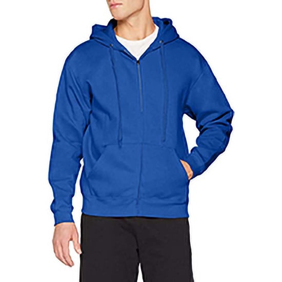 Fruit Of The Loom Mens Premium 70/30 Hooded Zip-Up Sweatshirt / Hoodie (Royal Blue) - Image 2