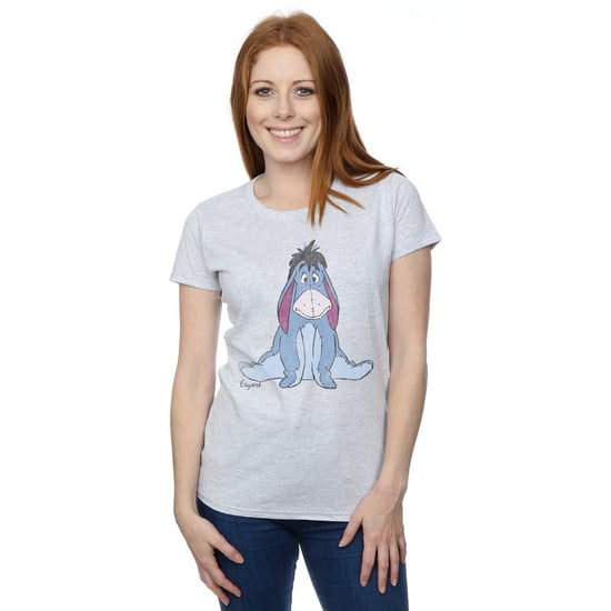 Disney Womens/Ladies Winnie The Pooh Classic Eeyore Cotton T-Shirt (Heather Grey)
