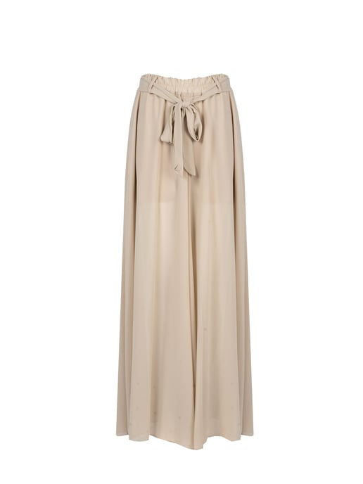La Haine Inside Us Trousers Woman's Beige - Image 1