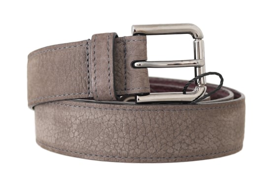 Dolce & Gabbana Beige Rådjursläder Silverlogobälte - Image 2