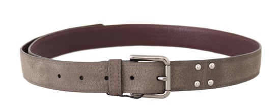 Dolce & Gabbana Beige Rådjursläder Silverlogobälte - Image 3