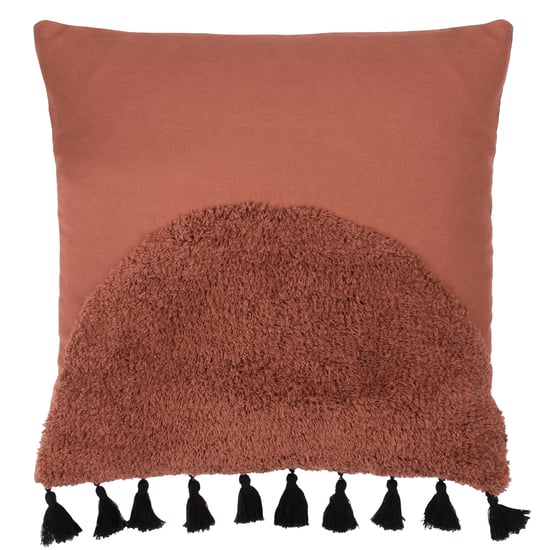 furn. Radian Semi Circle Tufted Cotton Tasselled Cushion Cover - Image 1