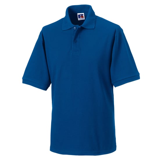 Russell Mens Polycotton Pique Hardwearing Polo Shirt (Bright Royal Blue) - Image 1