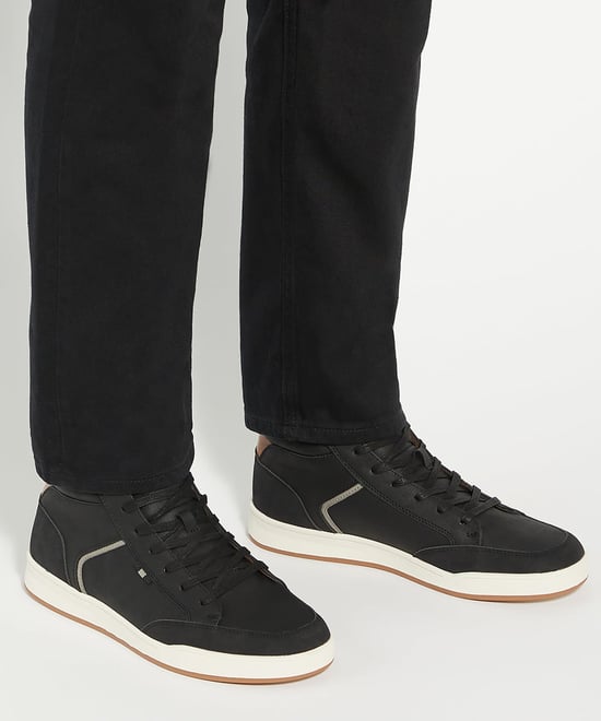 Dune Mens Streets - Canvas High Top Trainers