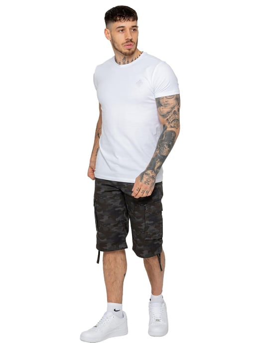 Enzo heren Cargo Combat Camo korte broek - Image 5
