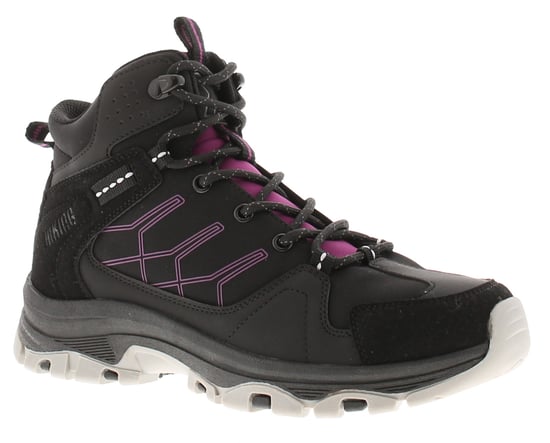 X-Hiking Womens Walking Boots Erie Lace Up black