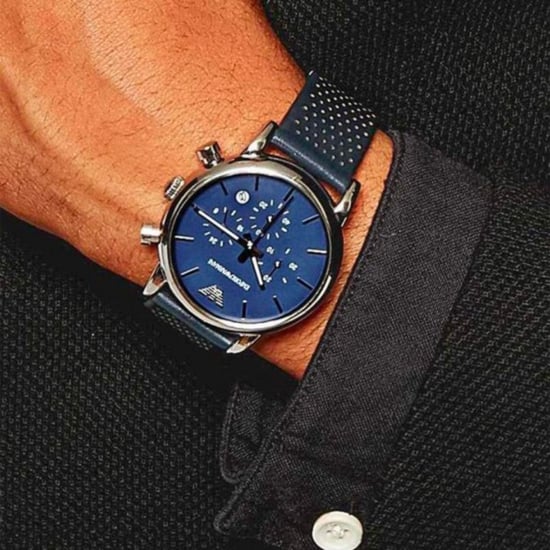 Emporio Armani AR1736 Blue Chronograph herrklocka - Image 5