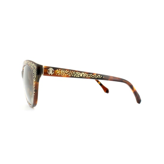 Roberto Cavalli Sunglasses Tseang RC992S 52G Dark Havana Gold Print Brown Mirror