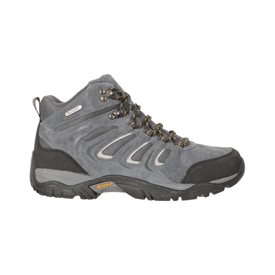 Mountain Warehouse Mens Aspect Extreme Wolverine Suede IsoGrip Walking Boots (Grey) - Image 1
