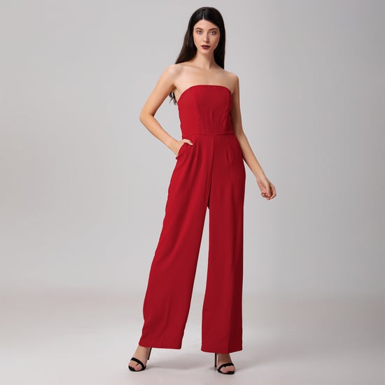 Minimalistische bustier jumpsuit - Image 2