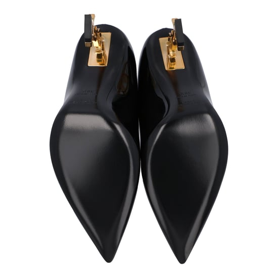 Saint Laurent Opyum Patenten Leren Hakken Zwart - Image 6