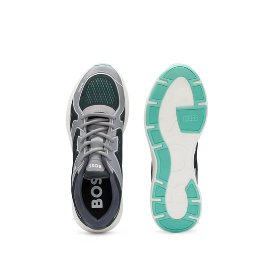 Men's Boss Owen Running Trainers in Grey - Image 4