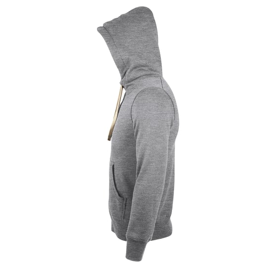 SOLS Sherpa Unisex Zip-Up Hooded Sweatshirt / Hoodie (Grey Marl) - Image 3