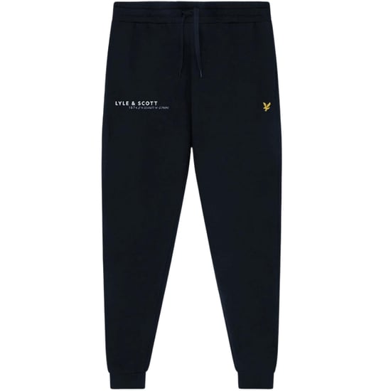 Lyle & Scott Co-ordinate Print Navy Blue Sweat Pants - Image 1