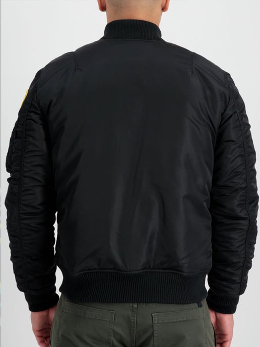 Alpha Industries Men's MA-1 VF NASA BOMBER JACKET in Black