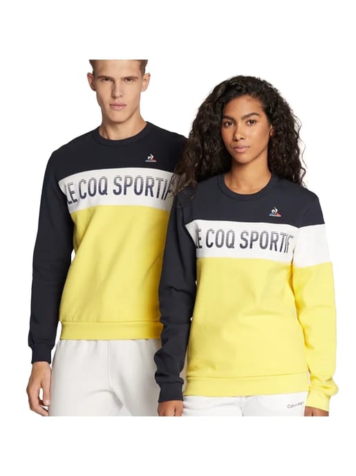 Le Coq Sportif Saison 2 Blue Yellow Sweatshirt