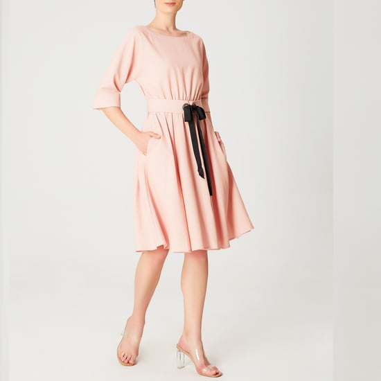 Robe évasée à large ceinture - Image 2