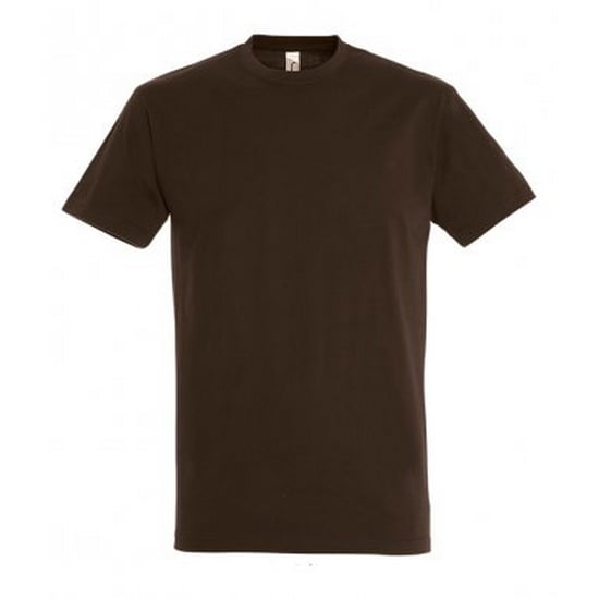 SOLS Heren Keizerlijke Zwaargewicht T-Shirt met korte mouwen (Chocolade) - Image 1