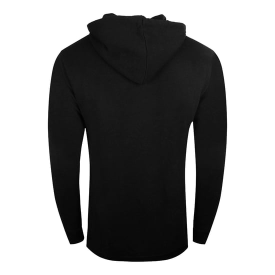 Cavalli Class Aysmmetric Box Design Black Zip-Up Hoodie