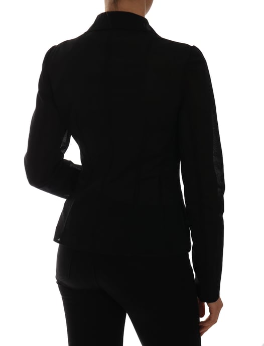 Dolce & Gabbana Zwart Nylon Net Blazer Jasje voor dames - Image 2