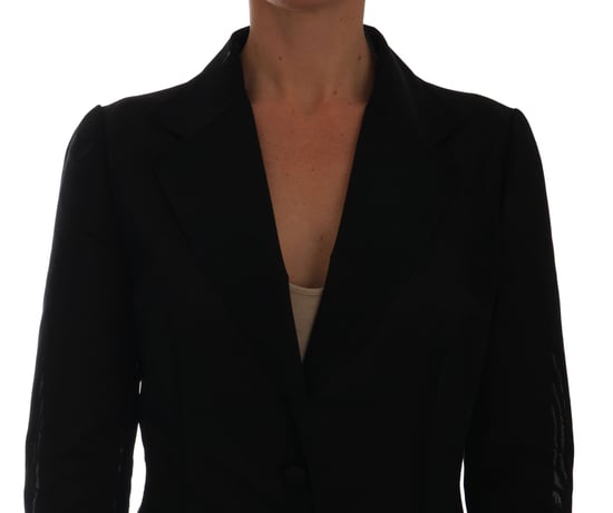 Dolce & Gabbana Zwart Nylon Net Blazer Jasje voor dames - Image 3