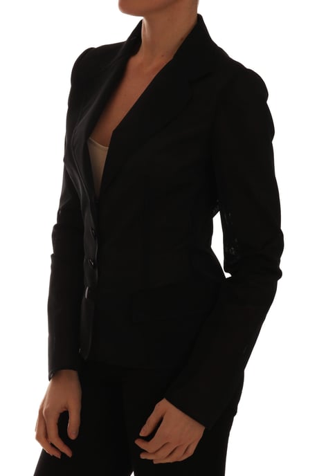 Dolce & Gabbana Zwart Nylon Net Blazer Jasje voor dames - Image 4