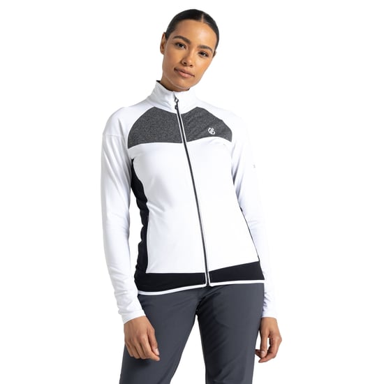 Dare 2B Womens/Ladies Elation II Core Stretch Recycled Fleece (White/Black) - Image 4