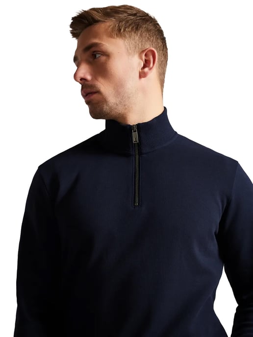 Ted Baker | Mens Half Zip Funnel Neck Sweat - Antram