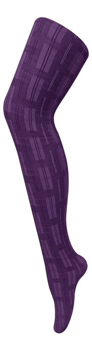 Sock Snob Dames80 denier ondoorzichtig patroon panty's - Skye Paars - Image 1