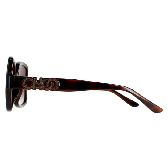 Jimmy Choo Square Womens Dark Tortoise Brown Polarized SAMMI/G/S