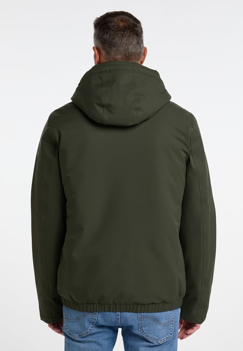 Schmuddelwedda Winterjas gemaakt van gerecycled polyester yuka Heren donkere olijf - Image 4