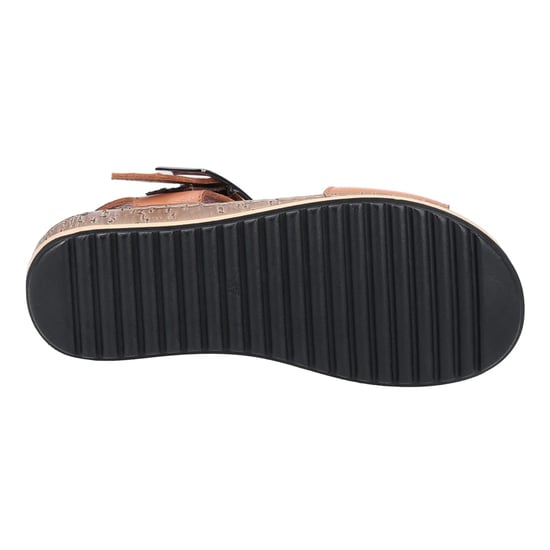 Hush Puppies Womens/Ladies Ellie Leather Wide Sandals (Tan) - Image 4