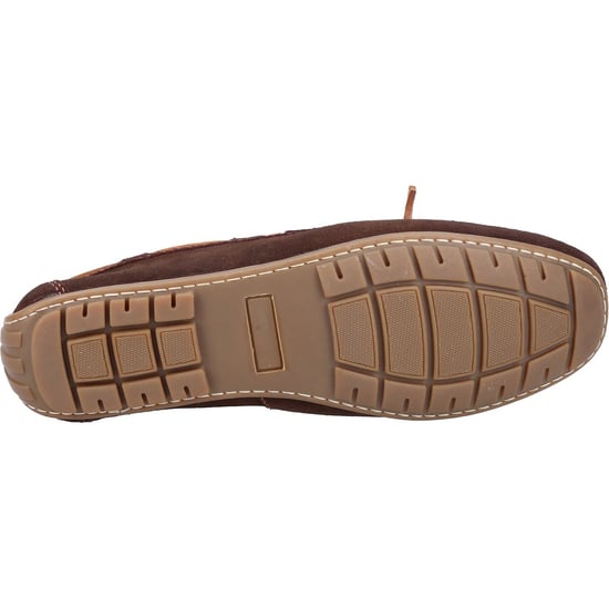 Hush Puppies Reuben Suede Men's Brown Boat Shoes - Image 3