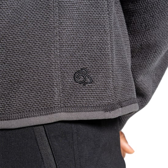 Craghoppers Mens Expert Active Marl Half Zip Fleece Top (Carbon Grey)
