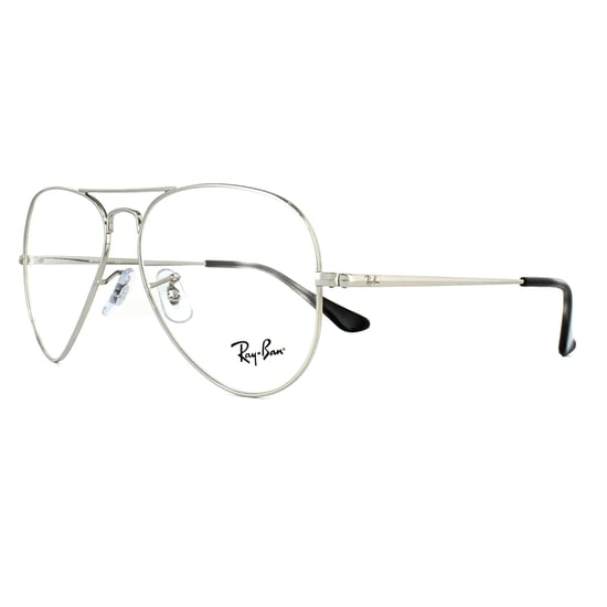 Ray-Ban Glasses Frames 6489 Aviator 2501 Silver 55mm - Image 2