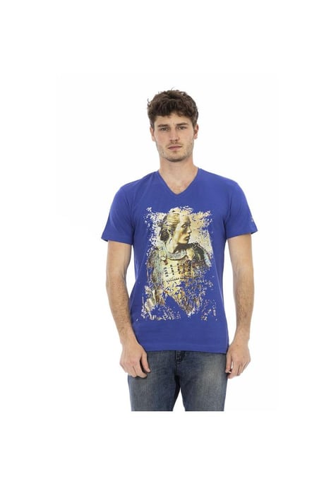 Trussardi Action Men's Blue Cotton T-Shirt