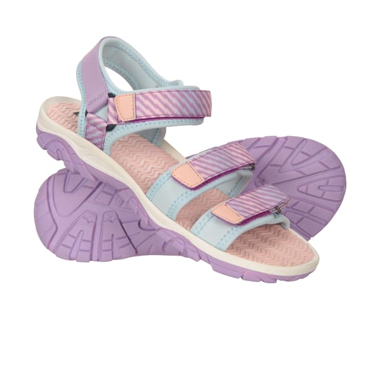 Mountain Warehouse Sandalen met 3 drukknopen voor kinderen/Kinderen (Paars) - Image 4