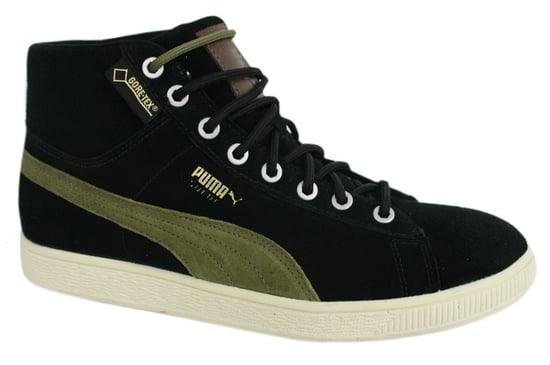 Puma Suede Mid Classic+ GTX Heren Sportschoenen Casual Zwart 357043 02 B28A - Image 1