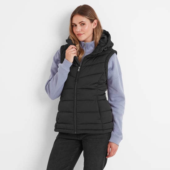 Calvo Womens Padded Gilet Black